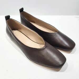 Naturalizer 27 Edit Carla Ballet Flats Women's Size 11 M Brown Leather NWOB